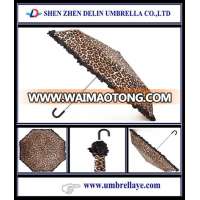 All latest invention umbrella leopard print, silk parasol wholesale